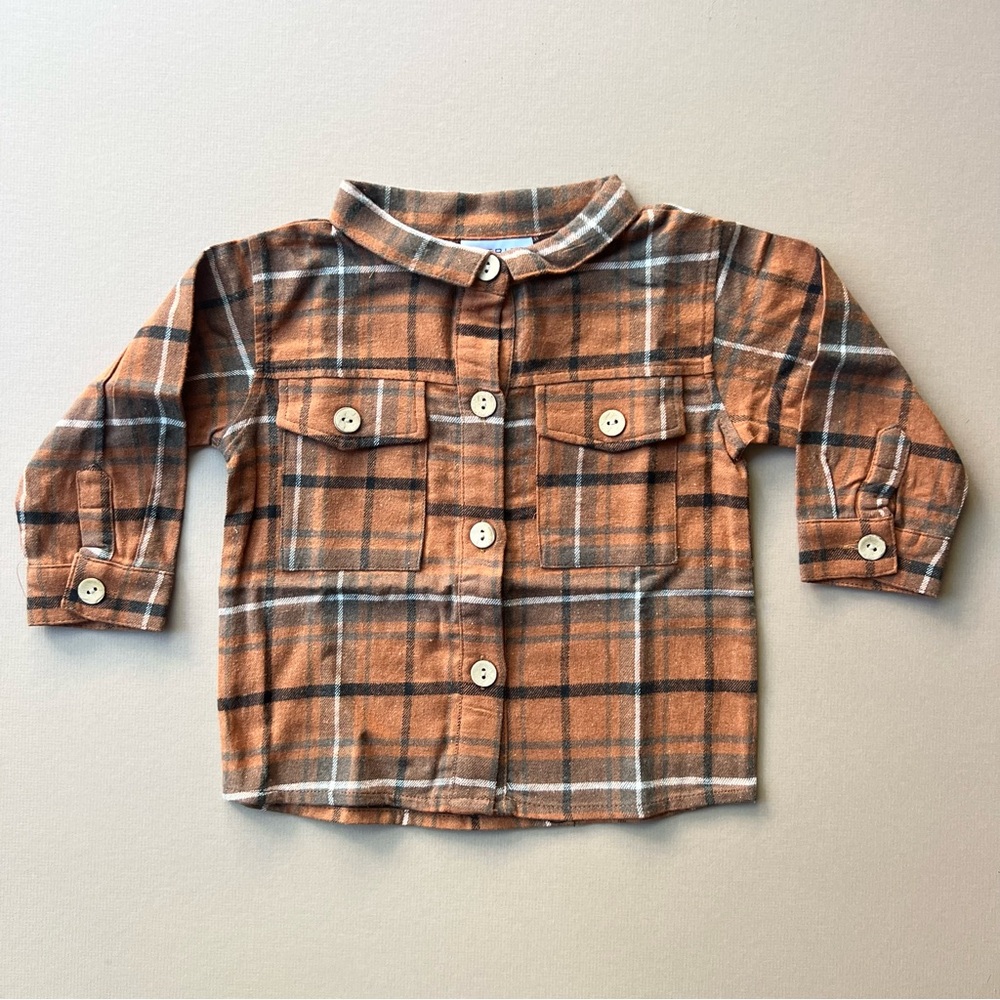 Mebie Baby Fall Plaid Shacket 18M NWT